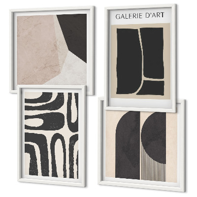 Set 4 slike u okviru Apstraktni minimalistički posteri