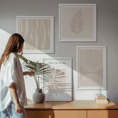 Dekorativni komplet slika za zid Apstraktni boho ukrasi