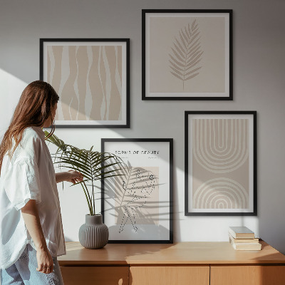 Dekorativni komplet slika za zid Apstraktni boho ukrasi