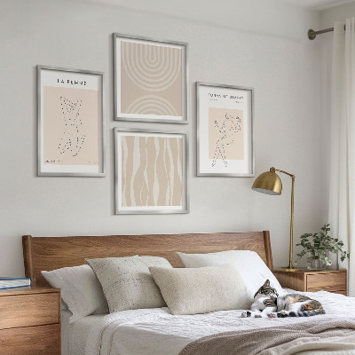 Komplet slika za spavaću sobu Kolekcija minimalističkih oblika