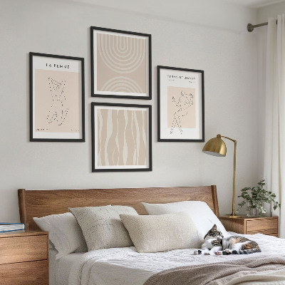 Komplet slika za spavaću sobu Kolekcija minimalističkih oblika