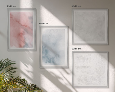 Set 4 slike u okviru Pastelne teksture akvarela