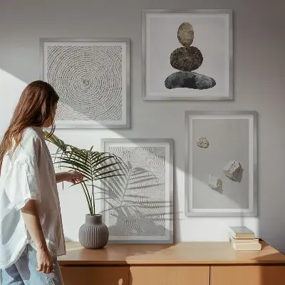 Komplet slika za spavaću sobu u boji pješčanog kamena
