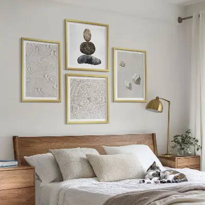 Komplet slika za spavaću sobu u boji pješčanog kamena