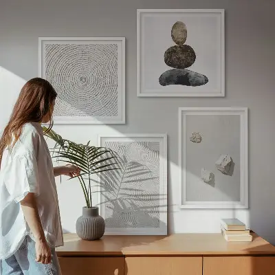 Komplet slika za spavaću sobu u boji pješčanog kamena