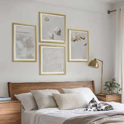 Set 4 slike u okviru Boho tekstura pješčanog kamenja