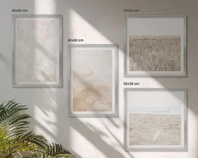 Dekorativni komplet zidnih slika s motivom pastelnih modernih tekstura