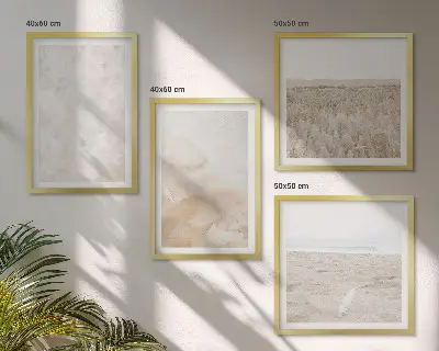 Dekorativni komplet zidnih slika s motivom pastelnih modernih tekstura