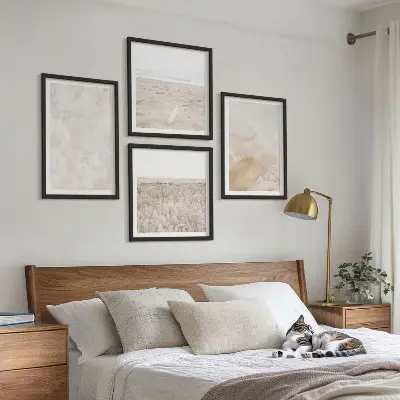 Dekorativni komplet zidnih slika s motivom pastelnih modernih tekstura