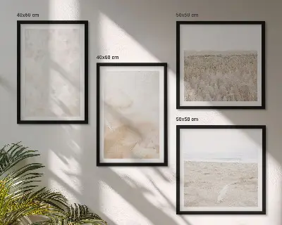 Dekorativni komplet zidnih slika s motivom pastelnih modernih tekstura