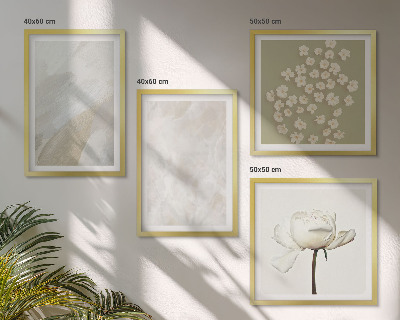 Komplet slika za spavaću sobu Cvijeće, moderne boho teksture