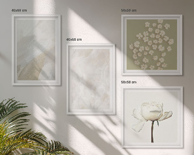 Komplet slika za spavaću sobu Cvijeće, moderne boho teksture