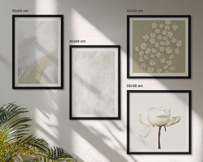 Komplet slika za spavaću sobu Cvijeće, moderne boho teksture