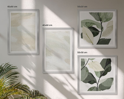 Set 4 slike u okviru Svijetle apstraktne boho boje