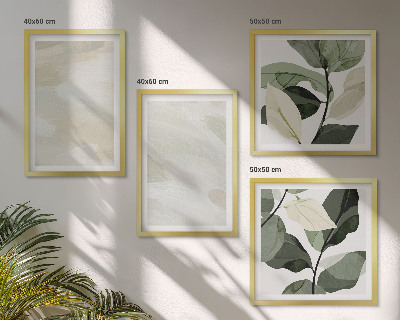 Set 4 slike u okviru Svijetle apstraktne boho boje
