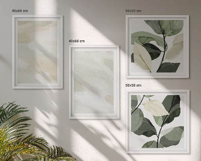 Set 4 slike u okviru Svijetle apstraktne boho boje