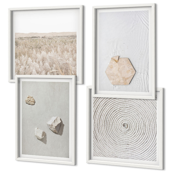 Dekorativni komplet slika za zid Lagane boho teksture pijeska