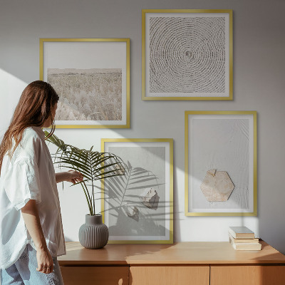 Dekorativni komplet slika za zid Lagane boho teksture pijeska
