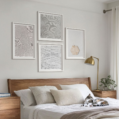 Komplet slika za spavaću sobu Lagane boho teksture pijeska