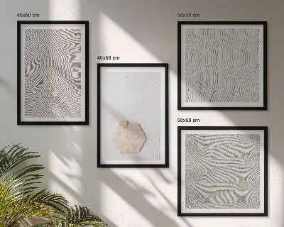Komplet slika za spavaću sobu s motivom laganih boho tekstura pijeska