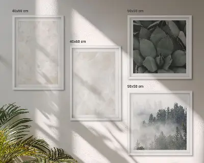Komplet slika za spavaću sobu s motivom kamenih pastelnih mramornih pločica