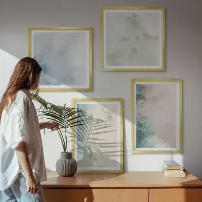 Dekorativni komplet zidnih slika motiv akvarela na platnu