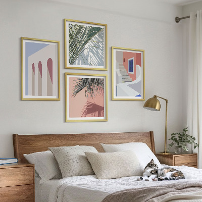 Komplet slika za spavaću sobu Ilustracije gradske arhitekture