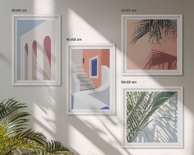 Komplet slika za spavaću sobu Ilustracije gradske arhitekture