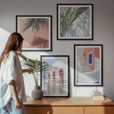 Komplet slika za spavaću sobu Ilustracije gradske arhitekture