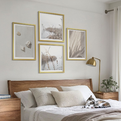 Set 4 slike u okviru Krupni planovi strukture u boho stilu