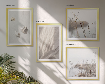 Set 4 slike u okviru Krupni planovi strukture u boho stilu
