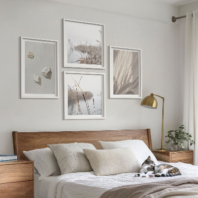Set 4 slike u okviru Krupni planovi strukture u boho stilu