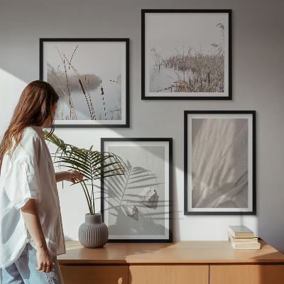 Set 4 slike u okviru Krupni planovi strukture u boho stilu
