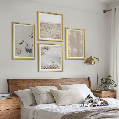 Dekorativni komplet slika za zid Prirodne teksture u boho stilu