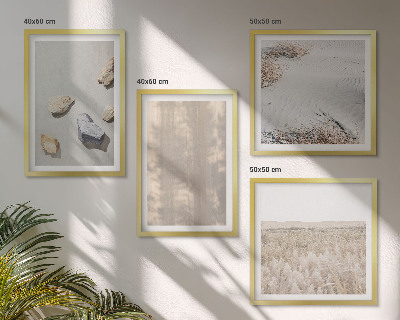 Dekorativni komplet slika za zid Prirodne teksture u boho stilu