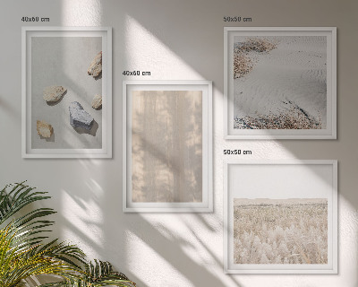 Dekorativni komplet slika za zid Prirodne teksture u boho stilu