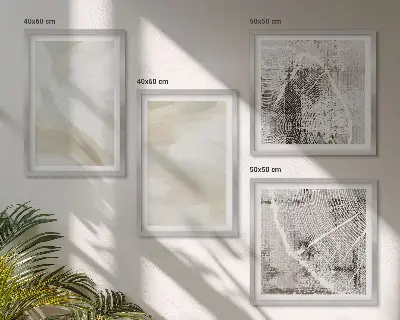 Komplet slika za spavaću sobu minimalistički dizajn s teksturom boje