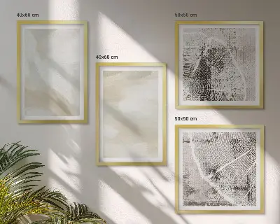 Komplet slika za spavaću sobu minimalistički dizajn s teksturom boje