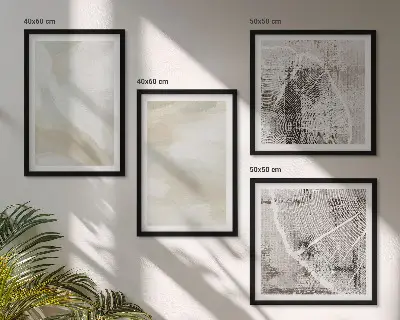 Komplet slika za spavaću sobu minimalistički dizajn s teksturom boje