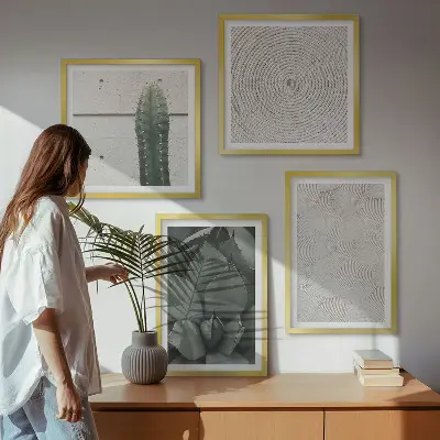 Komplet slika za spavaću sobu ljetne tropske teksture