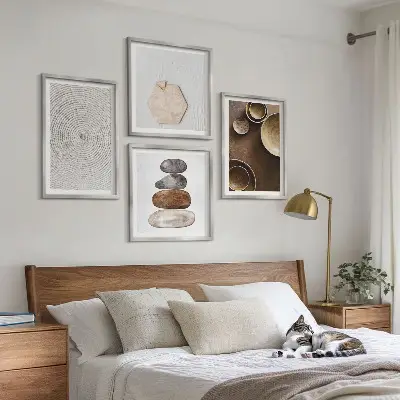 Komplet slika za spavaću sobu motiv teksture u modernoj umjetnosti