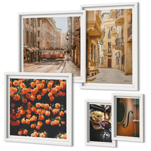 Set 5 slika u okviru Šarmantne ulice okusa
