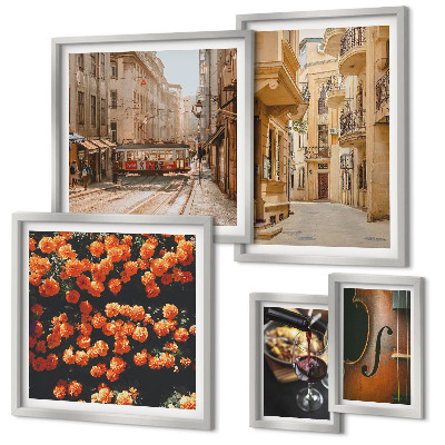 Set 5 slika u okviru Šarmantne ulice okusa