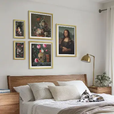 Starinski cvjetni portreti poliptih u okviru