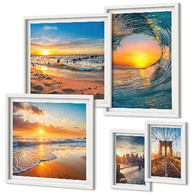 Set 5 slika u okviru Zalasci mora gradski mostovi