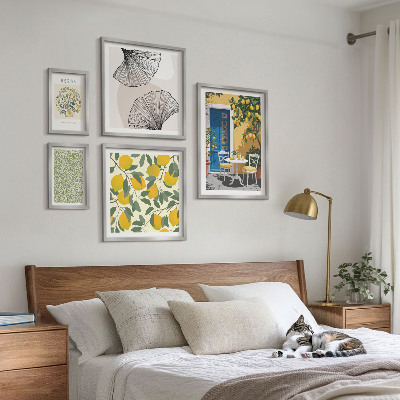 Set 5 slika u okviru Elegantni biljni motivi