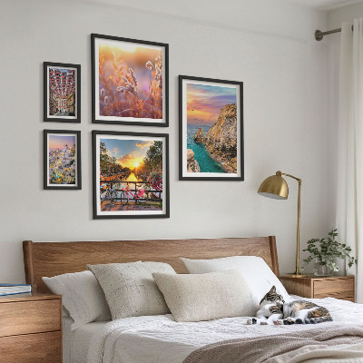 Set slika iznad kauča Obalni krajolici Europe