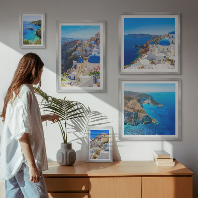 Set 5 slika u okviru Plave kupole grčkih otoka