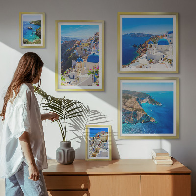 Set 5 slika u okviru Plave kupole grčkih otoka