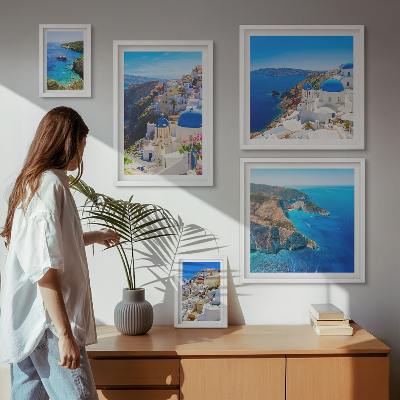 Set 5 slika u okviru Plave kupole grčkih otoka